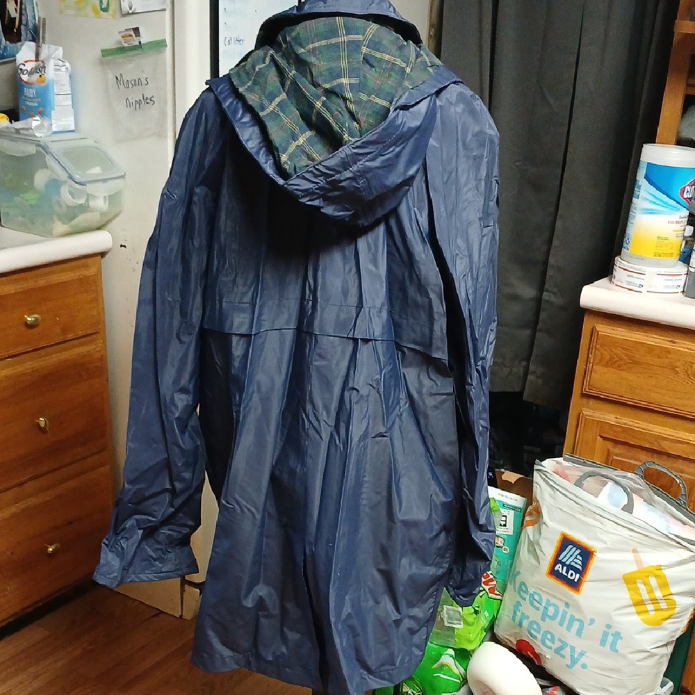 Totes Womens Blue Raincoat Xl - Picture 4 of 5